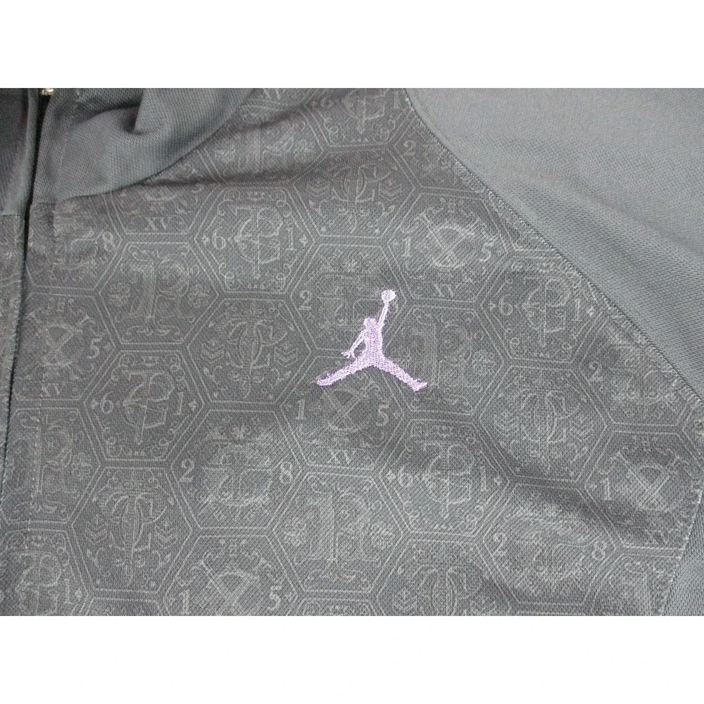Jordan Jacket Mens Extra Large Black Purple Chris Paul CP3 Full Zip Track Coat